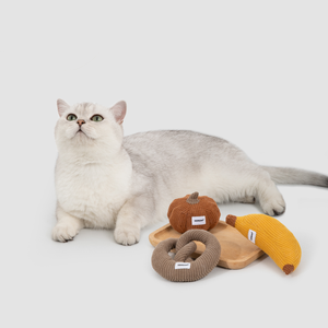 Jouets en peluche écologiques en velours côtelé doux avec herbe à chat pour le nettoyage des dents et la stimulation interactive des chats (vente en gros) - Product Image 2