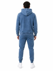 Men's Acid Wash Fleece Tracksuit <b>Hoodie</b> and Sweatpants Set Warm Comfortable Matching Outfit for Travel <b>Workout</b> and Casual Wear - Product Image 6