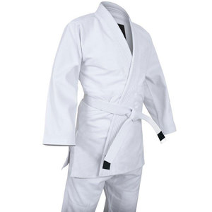 Uniforme de Judo Blanco, Poliéster/Algodón, Unisex, Corte Regular para Adultos, Transpirable, Elástico, Ligero, Teñido Liso - Product Image 3