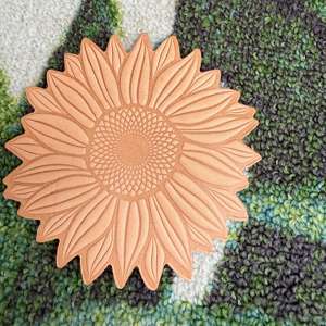 Luxury Sunflower Design <b>Wooden</b> Coasters Set Handmade <b>Table</b> <b>Mats</b> Ideal For Coffee Tea Cups Dining Decor And Gifting Purpose - Product Image 5