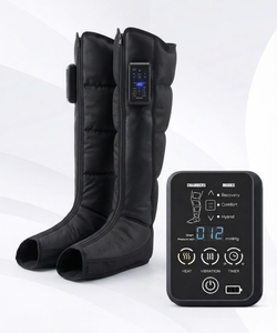 Botas de Masaje de Compresión de Aire de 5 Cámaras para Pies y Piernas, con Vibración y Calor para la Circulación Sanguínea y Alivio Muscular, Fabricante OEM - Product Image 3
