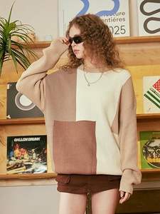 เสื้อสเวตเตอร์ถักลายเคเบิ้ลแขนยาวแบบยูนิเซ็กส์ สไตล์สตรีทแวร์ลำลอง - Product Image 3