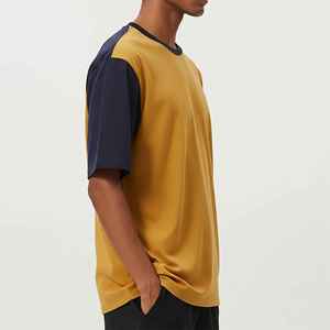 Wholesale High Quality 100% Cotton 180g Custom Digital Printed logo Solid Loose Fit Breathable Drop Shoulder Hip Hop T-shirt Men - Product Image 5