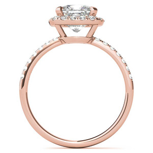 High Quality18k 14k 22k Gold With Natural Classic <b>Cushion</b> Halo Lab Grown Diamond Engagement <b>Ring</b> For Women And Girls Wear - Product Image 2