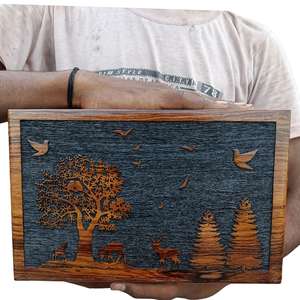 Urna Caja de cremación de palisandro para cenizas humanas Dear Tree Urna de cremación personalizada para cenizas Artesanal Grande - Product Image 2