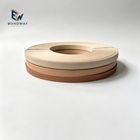Bande de chant PVC autocollante mate à grain de bois, largeur 22 mm, largeur personnalisée 0,4-3 mm pour bordure de table en bois