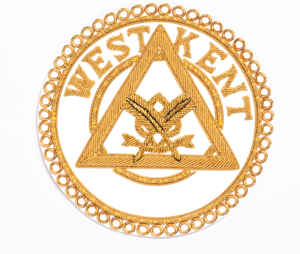Insignias de Lona Bordadas a Mano de Lujo Personalizadas Hechas a Mano con Tela de Bullion de Alta Calidad, Servicio OEM, Regalia Masónica Ecológica 3D - Product Image 5
