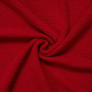 Couverture bébé tricotée artisanale 100% coton écologique couleur unie rectangulaire 209-278g Vietnam OEM/ODM Emballage personnalisé disponible - Product Image 2