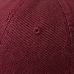 Casquette <span class=keywords><strong>de</strong></span> baseball unisexe bordeaux vierge, design <span class=keywords><strong>de</strong></span> qualité supérieure, modèle A1, idéale pour <span class=keywords><strong>l</strong></span>'été et <span class=keywords><strong>les</strong></span> activités en plein air, vente en gros, style décontracté et original - Product Image 5