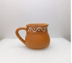 Taza de Barro Rústica Hecha a Mano con Asa, Diseño Mexicano, para Café/Té, Uso en Mesa, Regalo de Inauguración de Casa - Product Image 2