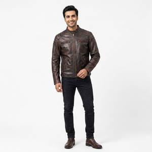 <b>Men</b> 2026 Latest Arrival Winter Fashion Casual Customized Professional Made Genuine Leather Made New Arrival <b>jacket</b> for <b>mens</b> - Product Image 1