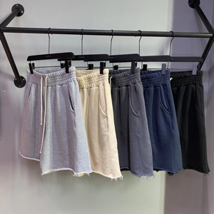 Fournisseur en gros de shorts en coton premium French Terry, shorts décontractés, broderie de logo personnalisé OEM, marque privée, vêtements streetwear - Product Image 6
