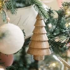 Décoration de Noël en bois moderne, écologique et faite à la main, taille personnalisable, cadeau de déménagement pour la décoration des fêtes - Product Image 5