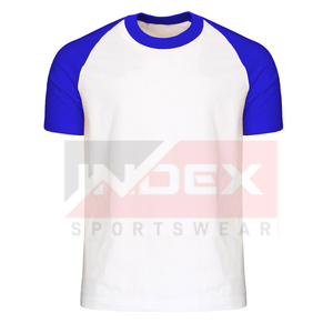 INDEX Men's Yellow Raglan Sleeve T-Shirt O-Neck Casual Cotton Jersey Breathable Regular Fit Solid Design Front <b>Logo</b> - Product Image 5