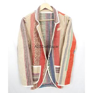 Chaqueta de Invierno Reversible para Mujer, Estilo Vintage, Ecológica, 100% Algodón, con Estampado Digital y Diseño de Punto - Product Image 5