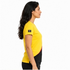 Camiseta de Mujer al por Mayor OEM, Personalizada con Serigrafía, Sólida, Oversize, 220 GSM, Estilo Holgado Informal de Verano, de Algodón - Product Image 6
