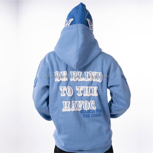 Ensemble survêtement unisexe personnalisé en deux pièces, pantalon de survêtement ample et sweat-shirt à capuche, sweat-shirt à capuche surdimensionné lourd à fermeture éclair, streetwear d'hiver 100% - Product Image 5