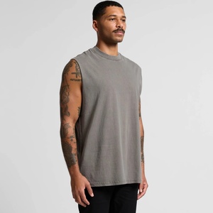 Premium Quality Men's <b>White</b> 100% Cotton Eco-Friendly Breathable <b>Tank</b> <b>Top</b> O-Neck Casual Solid Knitted Muscle Shirt Front Logo - Product Image 1