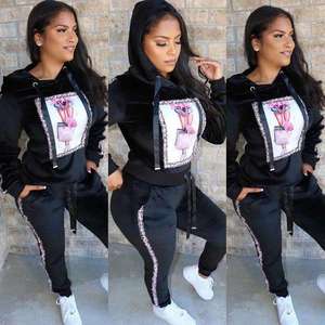 Nouvel Arrivage 2026 – Ensemble Jogging Décontracté 2 Pièces pour Femme – Vêtements d'Hiver – Survêtement en Velours à Capuche 2 Pièces pour Femme - Product Image 4