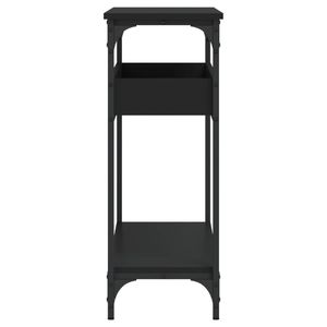 Consolle in Legno Ingegnerizzato Nero 100 cm x 29 cm x 75 cm con Design Elegante - Product Image 5