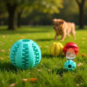 Balle à mâcher en caoutchouc Yommy 5 cm pour animaux de compagnie - Product Image 3