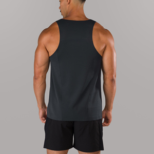 OEM Custom 100% Polyester Quick Dry Slim Fit Tank Tops Running Gym Sports <b>Vest</b> Heat Transfer Print <b>Men</b> Sublimation Singlets - Product Image 5