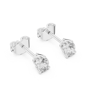 Pendientes de Diamantes Cultivados en Laboratorio con Corte Pera de 0.25CT, Engastados en Oro Blanco de 18K, para Compromiso, Boda, San Valentín, Uso Diario - Product Image 1