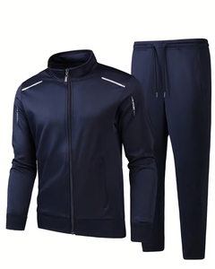High Quality Lightweight Breathable Spandex/Polyester <b>Wind</b> <b>Breaker</b> Tracksuit Men's Solid Color Stand Collar Hoodie Sweatshirt - Product Image 1