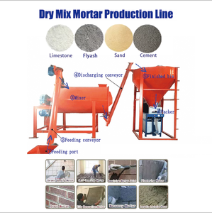 接着剤とパテ製造のための二重機能多用途コンパクトドライモルタルライン - Product Image 6