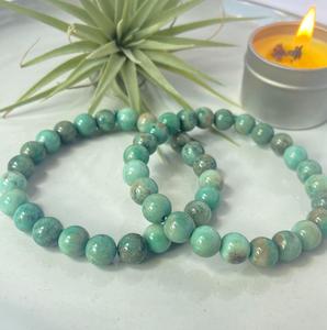 Pulsera de Cuentas de Crisoprasa Natural en Forma de Bola, Verde, para Sanación, Reiki, Energía, Joyería, Regalo, 8mm, Venta al Por Mayor - Product Image 3