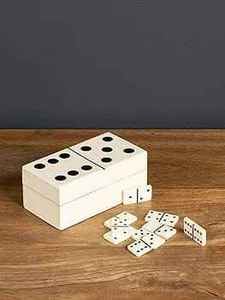 Juego de Dominó de Resina Hecho a Mano, Doble Seis, Portátil, con Estuche de Almacenamiento, Artículo Coleccionable, Regalo Artesanal - Product Image 2