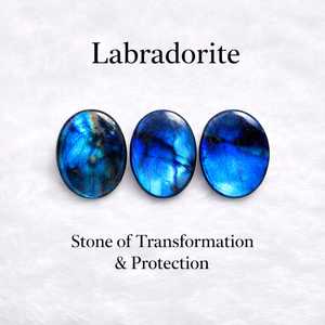 Piedra de Labradorita Natural para la Calma, 10-20g, Ovalada, Pulida, para Meditación, Masajes y Feng Shui - Product Image 4