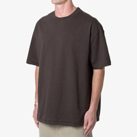 T-shirt Homme Oversize en Coton Lourd 220 g/m² Personnalisé, Épaules Tombantes, Impression Numérique, Anti-boulochage, Haute Qualité