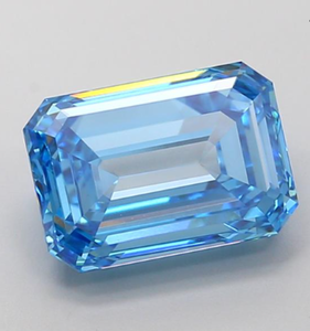 Diamante Cultivado en Laboratorio con Certificación IGI, Corte Esmeralda de 3.42 CT, Color Azul Intenso, Claridad VVS2, CVD 722540383, ROYAL GEMS - Product Image 3