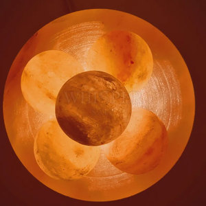 Lámpara de Sal con Diseño Natural de Trozos de Roca Volcánica, Iluminación Cálida, Construcción Duradera - Product Image 5