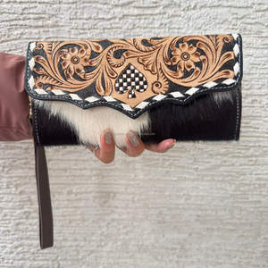 Carteras de Cuero Repujado a Mano al por Mayor de Fábrica, Fabricante OEM ODM, Tarjetero y Monedero para Mujer - Product Image 4