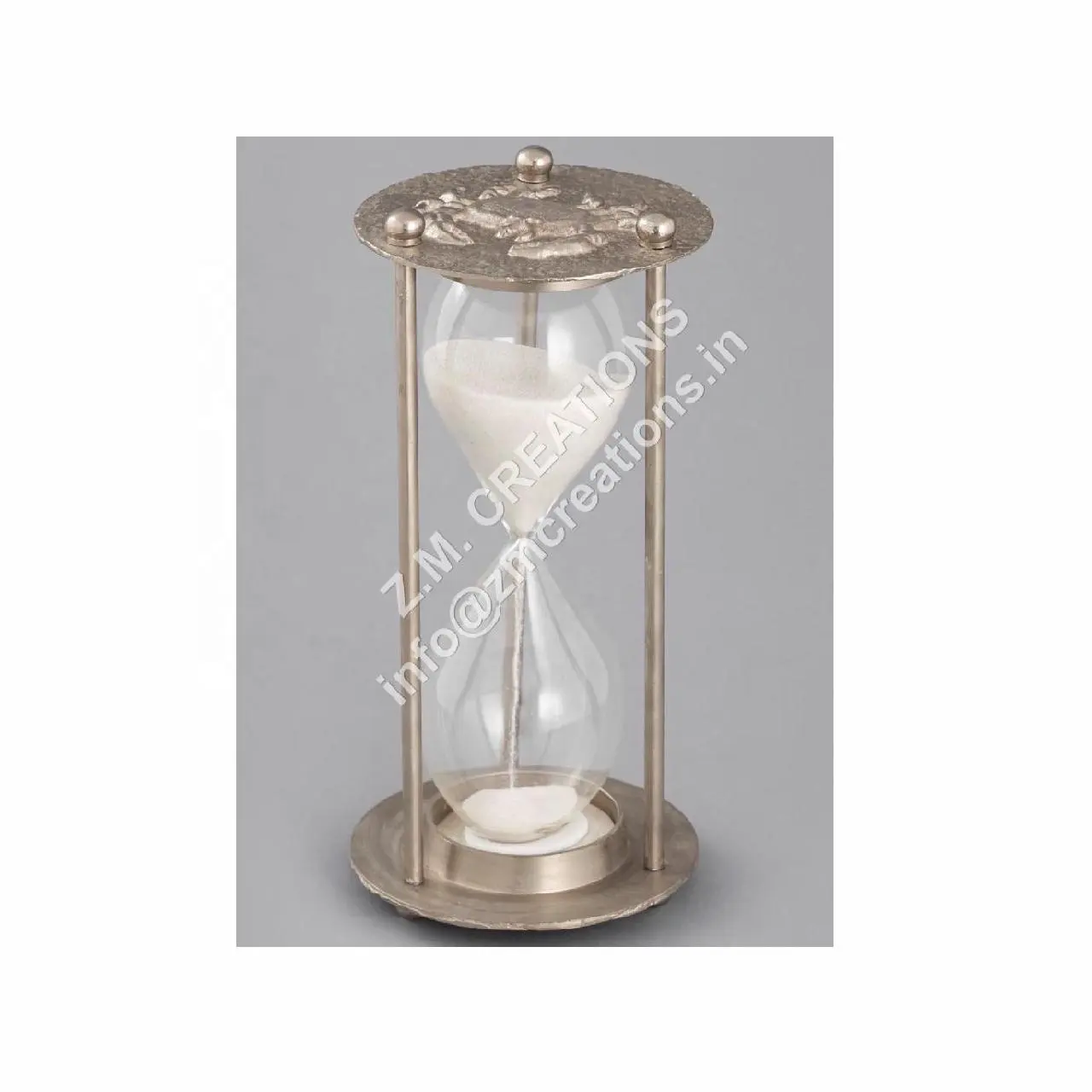 Fancy Sand Timer Square Runde Form Basis Metall Glas Holz Riese 1 Stunde für Hotel Büro und Home Decoration