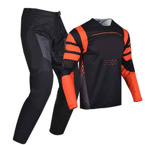 Conjunto de Equipamiento de Motocross en Degradado Rosa Neón y Morado, Jersey y Pantalones Personalizados por Sublimación, Traje de Carreras para Motocross OEM - Product Image 4