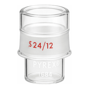 Frasco de pesaje de vidrio de borosilicato PYREX de 4 ml con junta externa 24/12 para pesaje de muestras pequeñas - Product Image 2