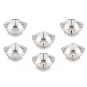 Bol de service durable et écologique en acier inoxydable pour salades, aliments et collations, compatible lave-vaisselle, en promotion - Product Image 1