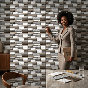 Carreaux muraux extérieurs en céramique numérique émaillée, finition brillante, pour aménagement extérieur et design de terrasses, 250x375mm - Product Image 5