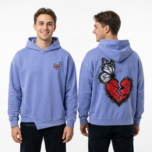 Premium French Terry Men Hoodie Custom High Quality Pullover No <b>String</b> Minimalist Sweatshirt Manufacturer Wholesale Blank <b>Tops</b> - Product Image 3