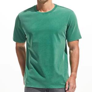 T-shirts pour hommes de grande taille en coton 100% de haute qualité 180 g/m², impression, broderie, t-shirt uni surdimensionné unisexe, t-shirt à col contrasté - Product Image 6
