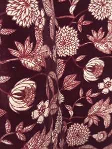 Cortinas de Terciopelo de Algodón con Estampado Floral Vintage, Color Borgoña, Decoración para el Hogar, Estilo de Lujo - Product Image 1