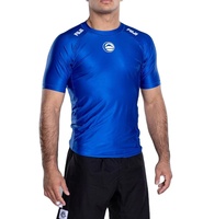 2026 Rashguard de compression uni à manches courtes respirant pour MMA BJJ avec protection UPF50+ et antibactérienne