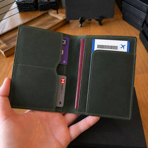 Wholesale Leather <b>Passport</b> <b>Wallet</b> Vintage Travel <b>Holder</b> RFID Protection Credit Card Slots Custom Branding <b>wallets</b> for sale - Product Image 1