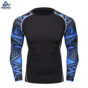 Camiseta Deportiva de Manga Larga con Estampado Personalizado para Entrenamiento, de Secado Rápido, para Adultos, Material de Primera Calidad, para Hombre - Product Image 1