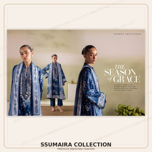 Colección de Césped Gul Ahmed Bagheecha 2026 |   3 Conjuntos de Trajes de Lino Bordados Estampados |   Ropa de Mujer Paquistaní al por Mayor - Product Image 5