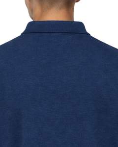 Sudadera Polo Personalizada Azul Marino para Hombre, Manga Larga, Cuello Tipo Polo, Mezcla de Algodón, Informal, Otoño Invierno, OEM, Venta al Por Mayor - Product Image 6