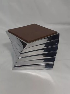 Minimalist Design <b>Silver</b> Finished Metal <b>Coaster</b> Perfect For Modern Table Styling Dining Tables And Desk Setup From India - Product Image 2